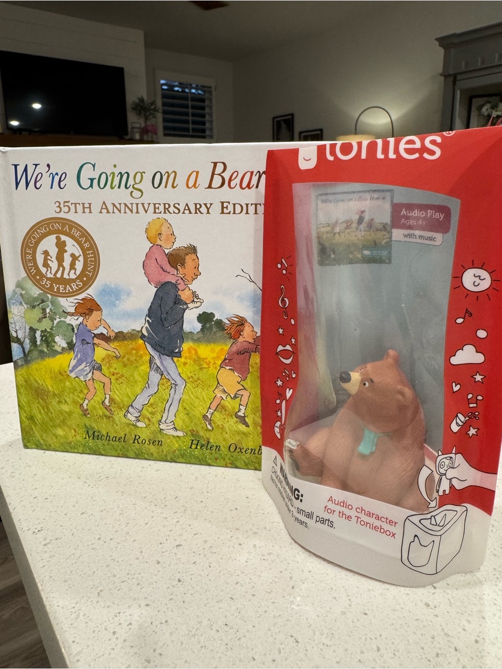 We're Going on a Bear Hunt 35th Anniversary Edition + Tonies Bear Figure